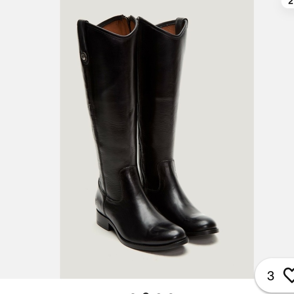 FRYE Tall ‘Melissa’ equestrian riding boots. Black. Size 8.5.